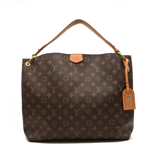 2018 Louis Vuitton Graceful Mm Brown Monogram Canvas Tote RI3138