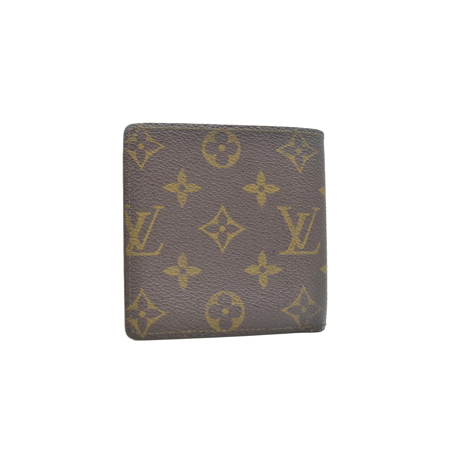 $515 1997 Louis Vuitton Monogram Portefeiulle Marco Bifold Wallet Brown CA0917