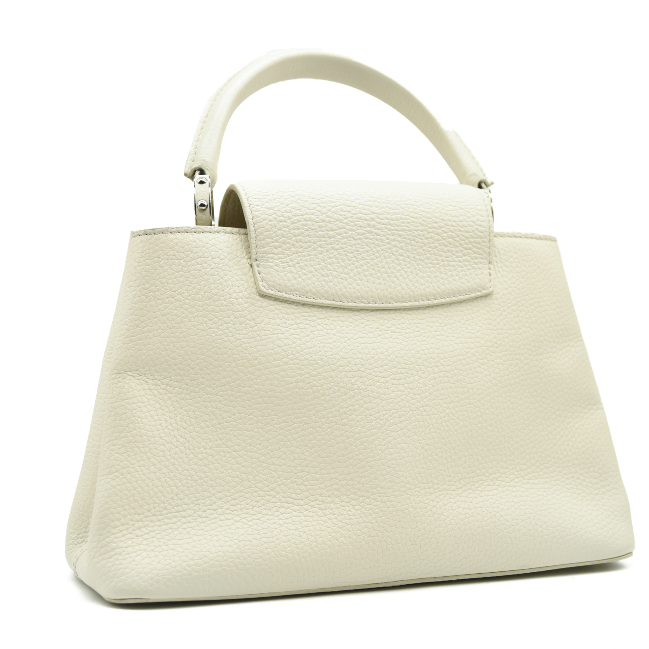 Louis Vuitton Capucines PM Sequin Embellished Shoulder Bag Off White