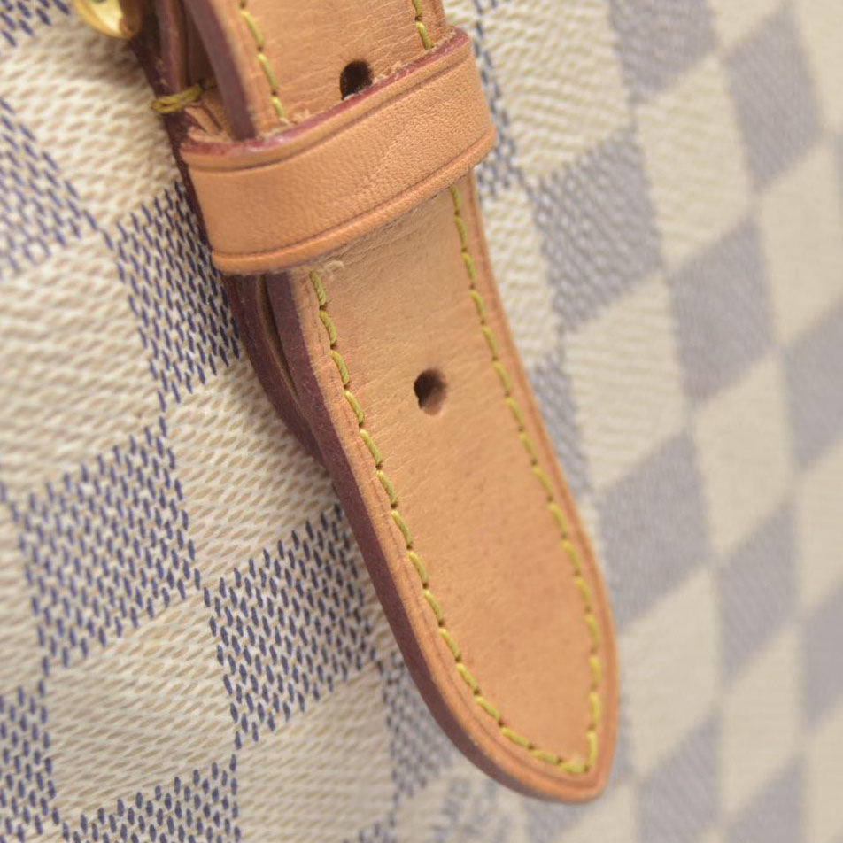 $2400 Louis Vuitton  Damier Azur Sperone Backpack 2016