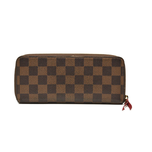 LOUIS VUITTON Damier Ebene Clemence Wallet Cherry SF2169