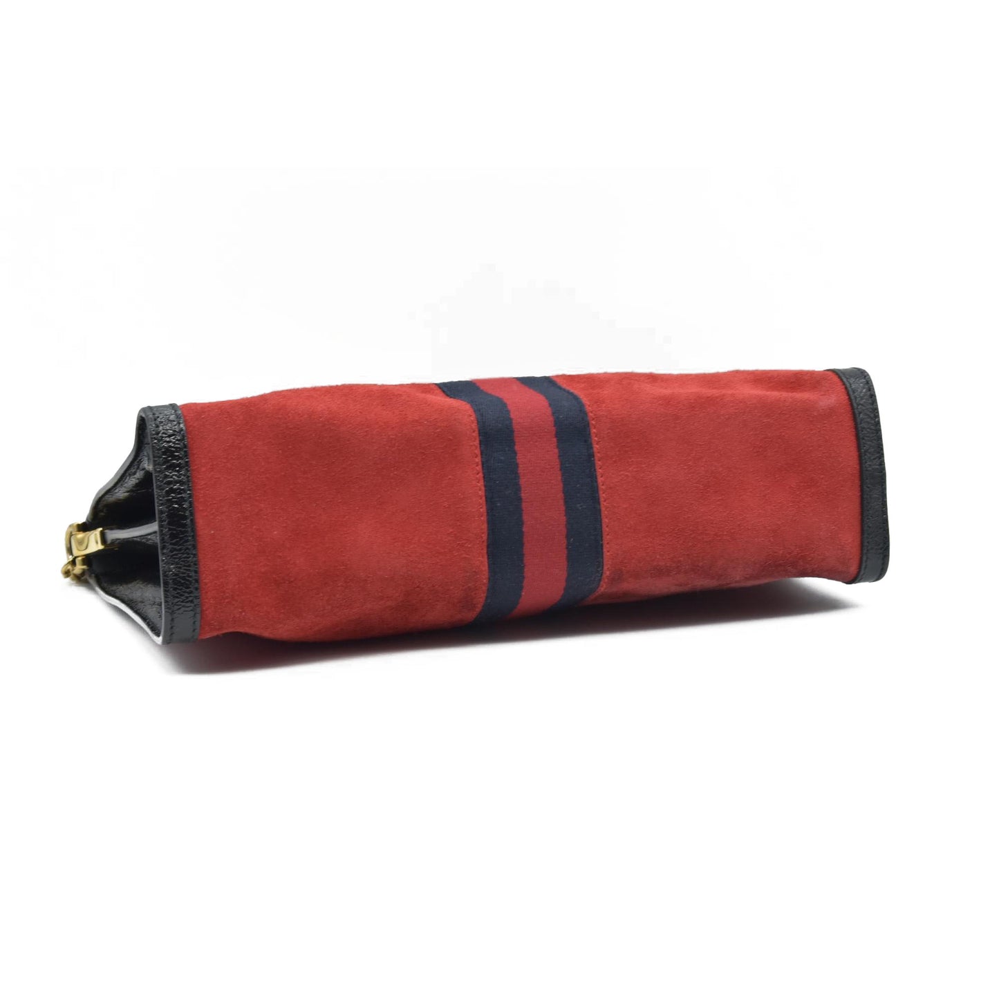 $2050 Gucci Double G Ophidia Small Suede Red