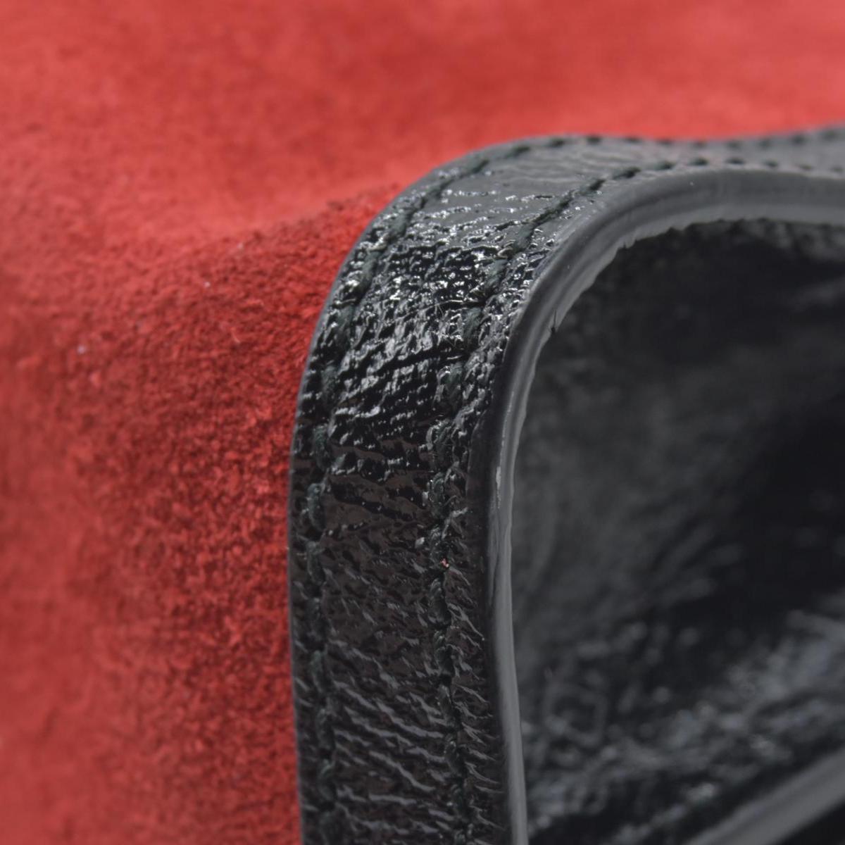 $2050 Gucci Double G Ophidia Small Suede Red