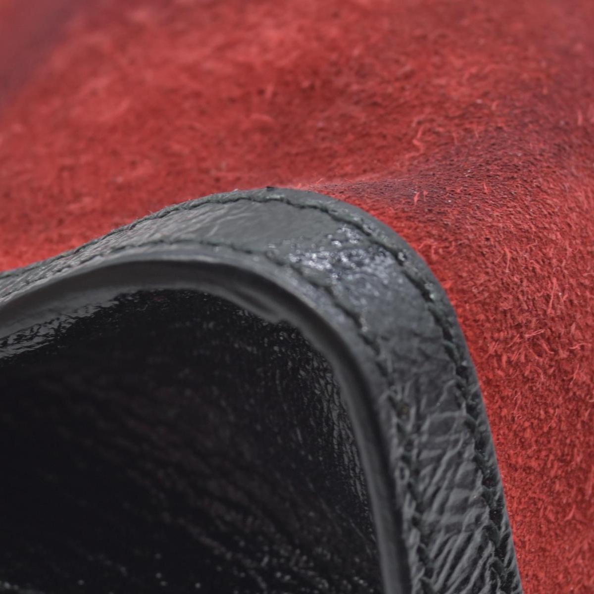 $2050 Gucci Double G Ophidia Small Suede Red