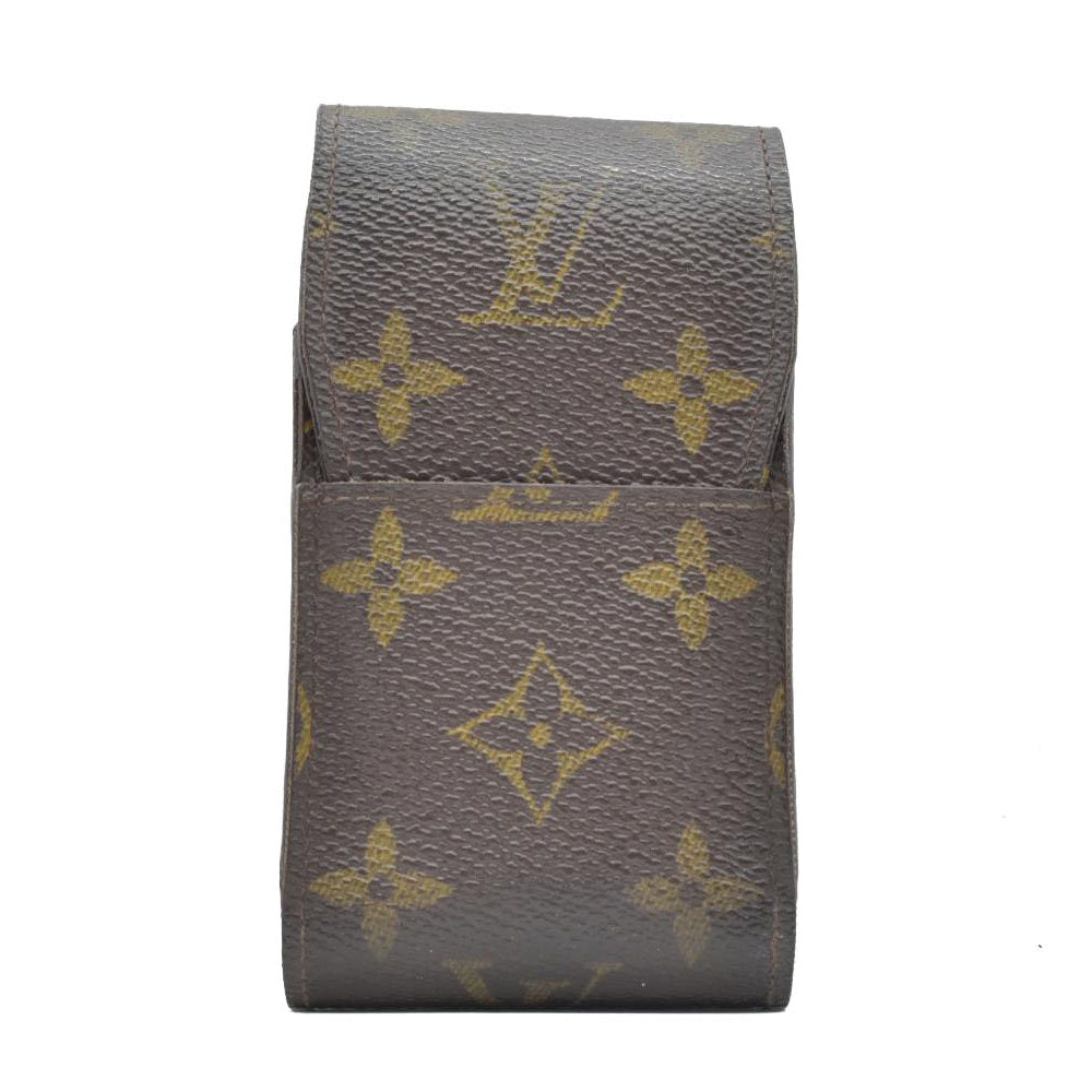 $340 2001 Louis Vuitton Monogram Cigarette Tobacco Case Brown CT1011