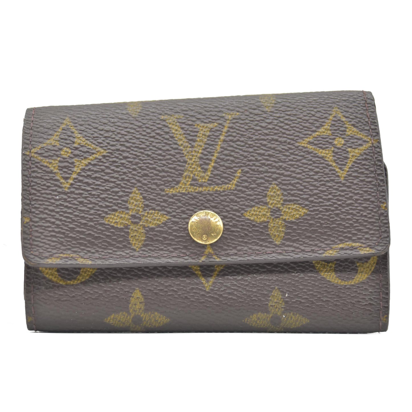$345 Louis Vuitton Monogram Multicles 6 Ring Key Case Brown SD0091