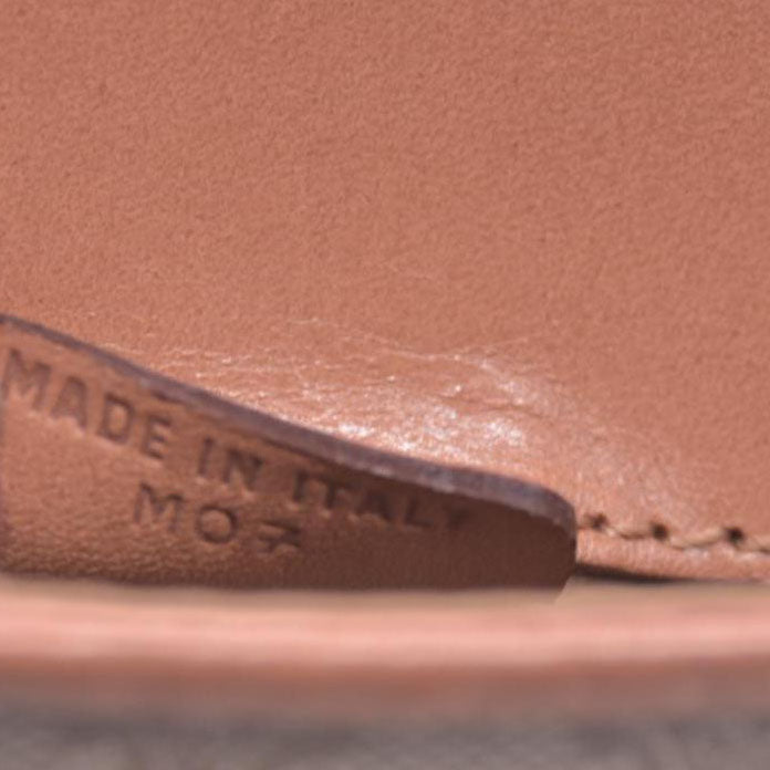CELINE Macadam Coated Canvas Flap Clutch Shoulder Bag Tan CONSIGNMENT 10021233