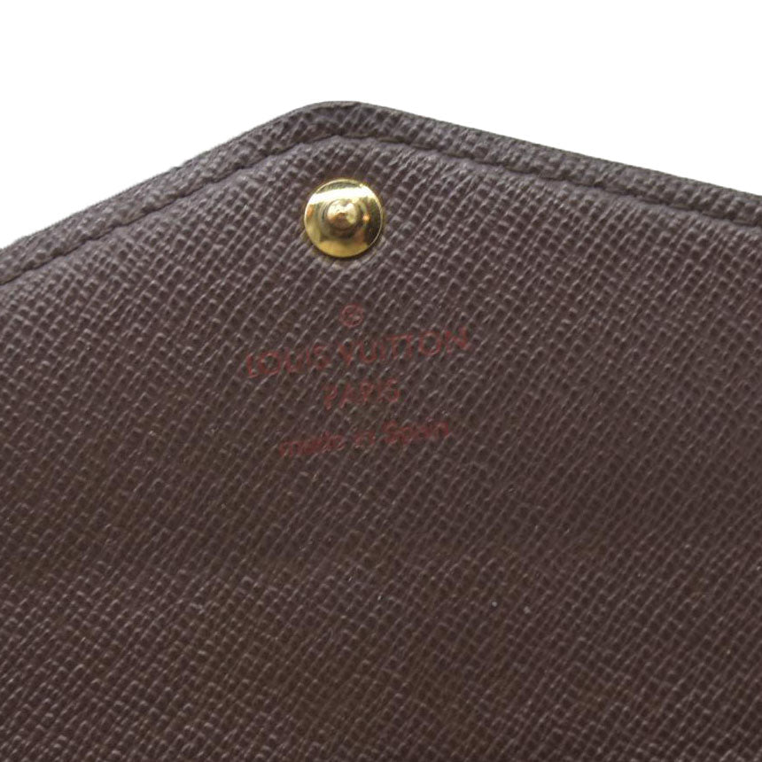 $775 Louis VuittonDamier Ebene Sarah Wallet NM  CA1186