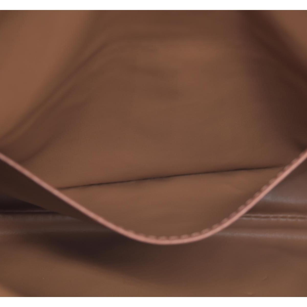 CELINE Macadam Coated Canvas Flap Clutch Shoulder Bag Tan CONSIGNMENT 10021233