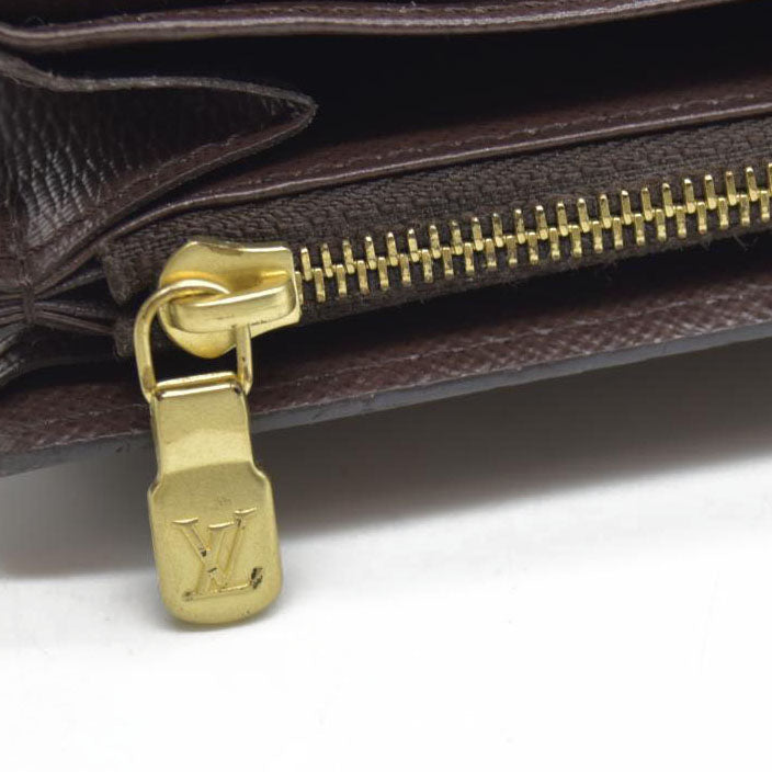 $775 Louis VuittonDamier Ebene Sarah Wallet NM  CA1186