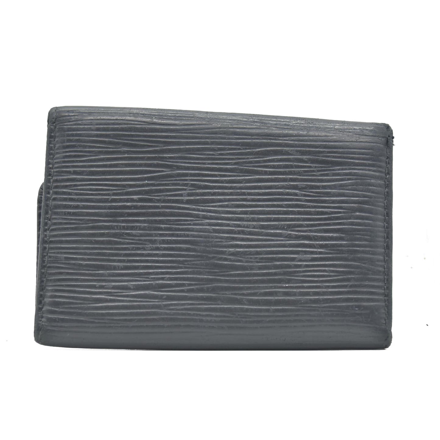 $445 2004 Louis Vuitton Epi Multicles Leather 6 Ring Key Case Black CA0014