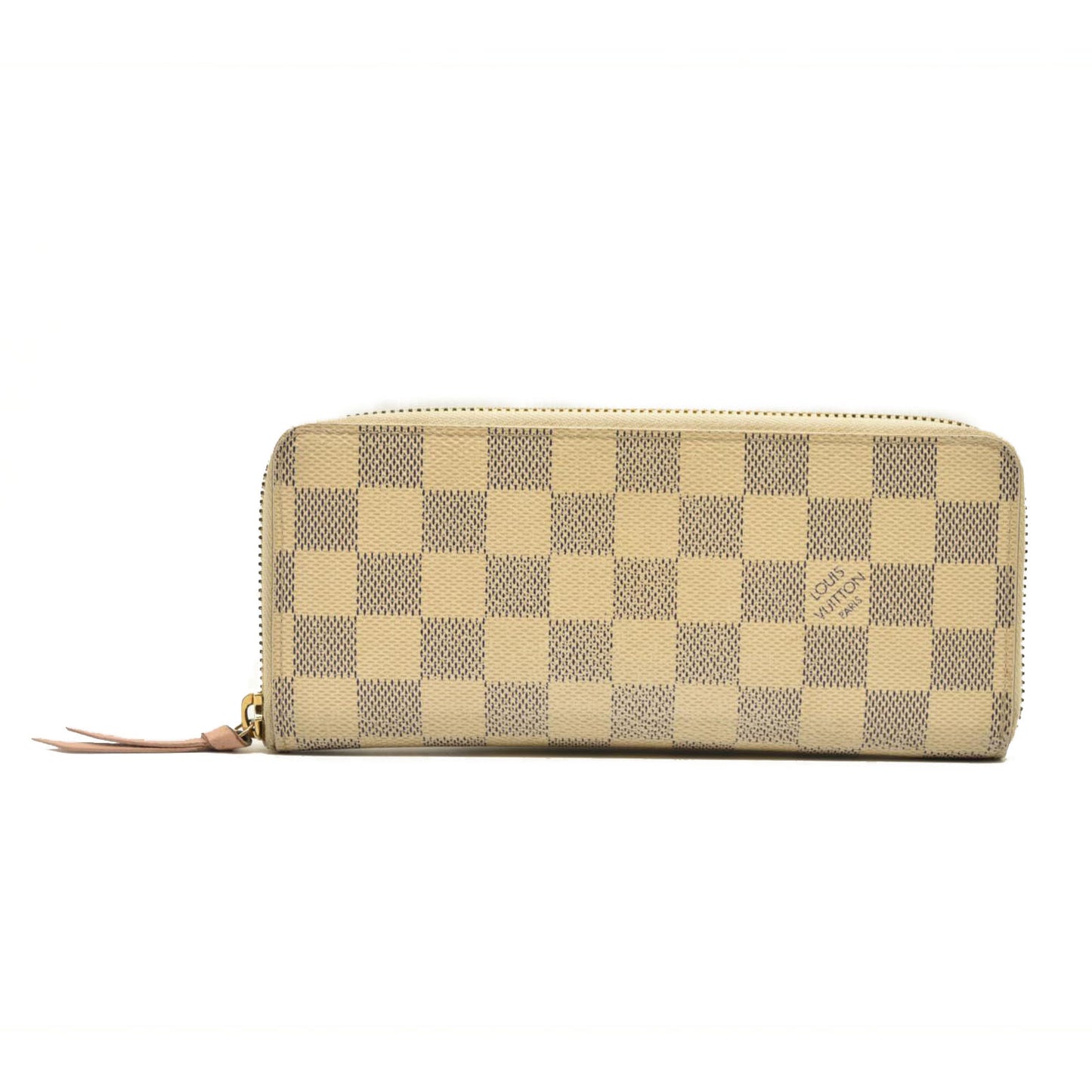 LOUIS VUITTON Damier Azur Clemence Wallet Rose Ballerine GI2116