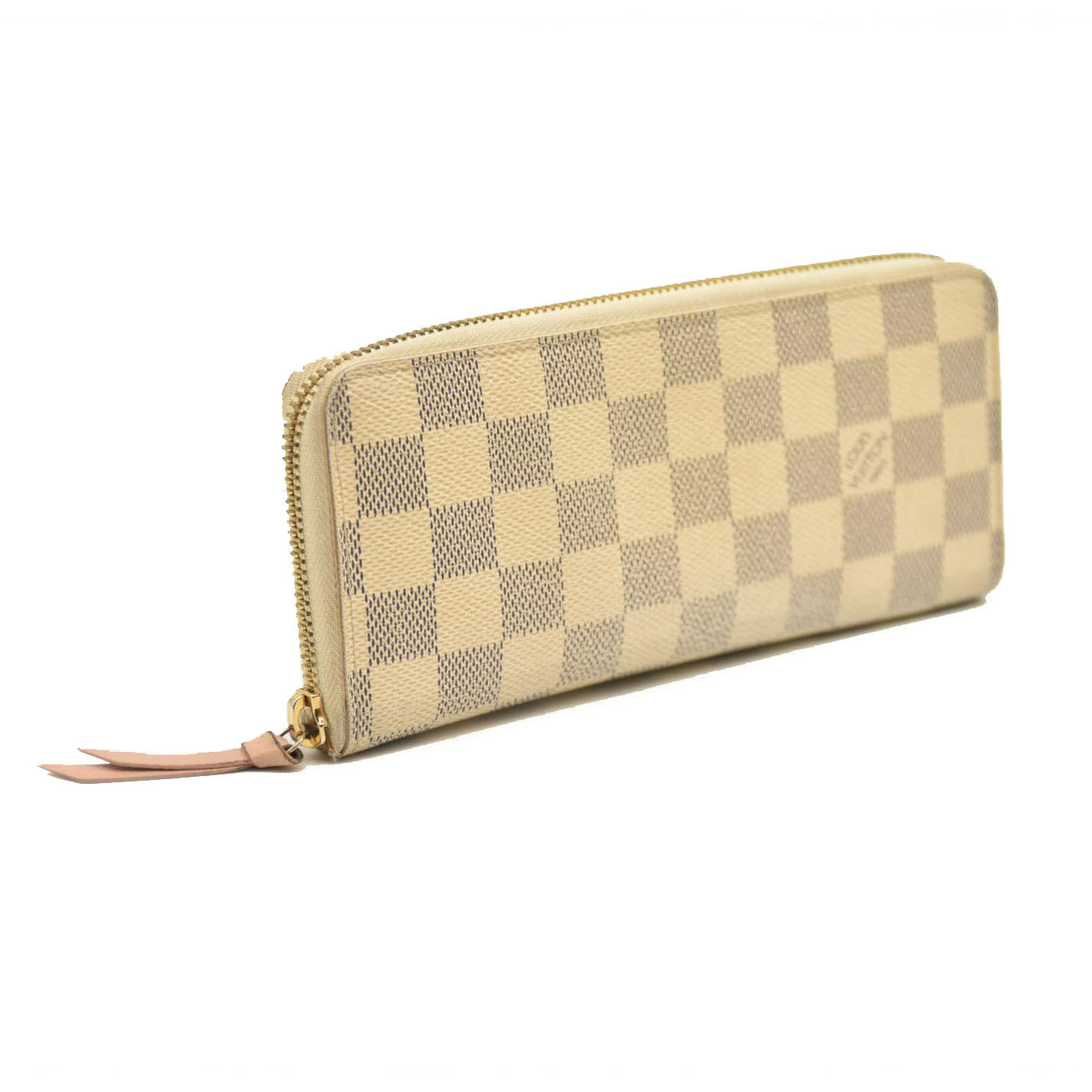 LOUIS VUITTON Damier Azur Clemence Wallet Rose Ballerine GI2116