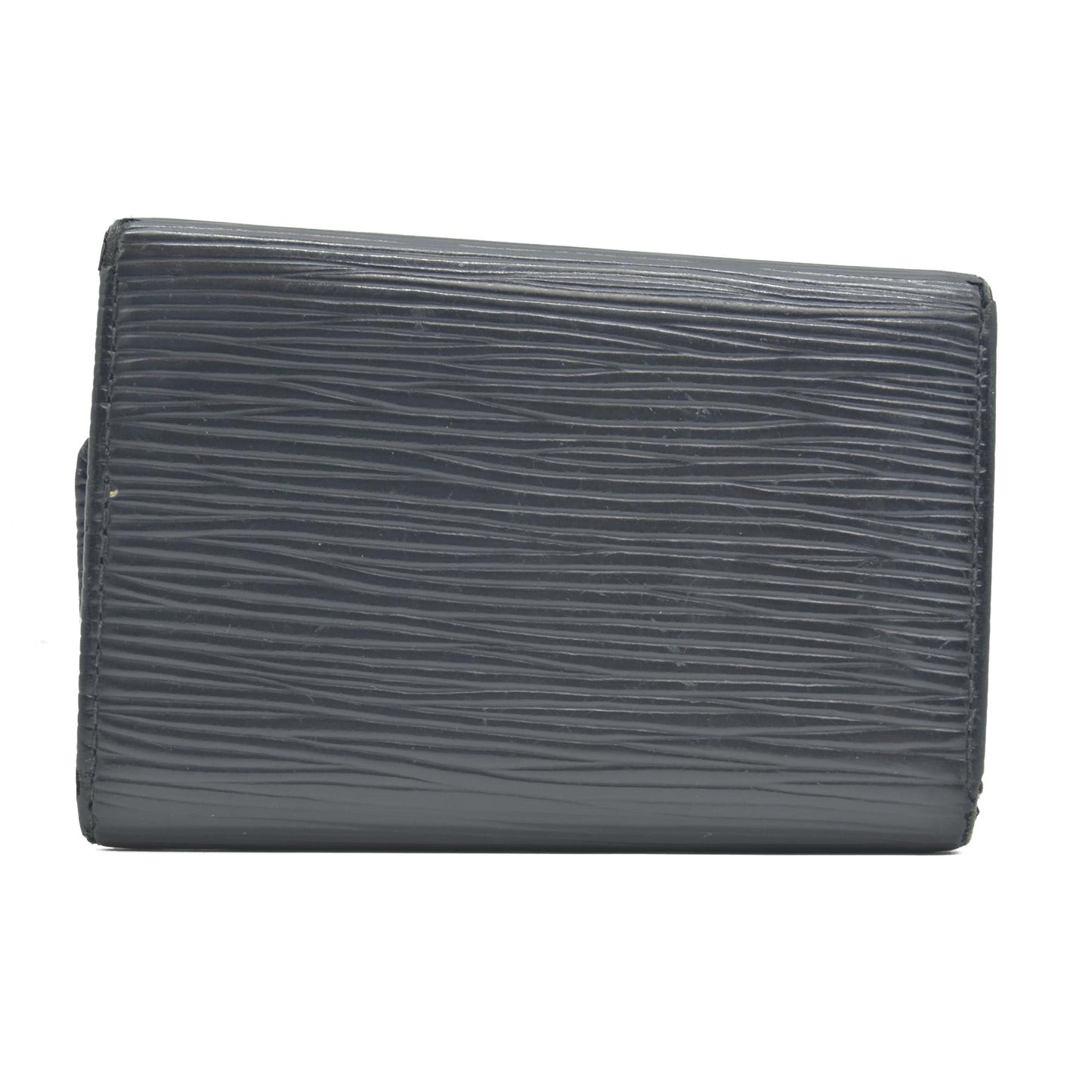 $445 2004 Louis Vuitton Epi Multicles Leather 6 Ring Key Case Black CA0044