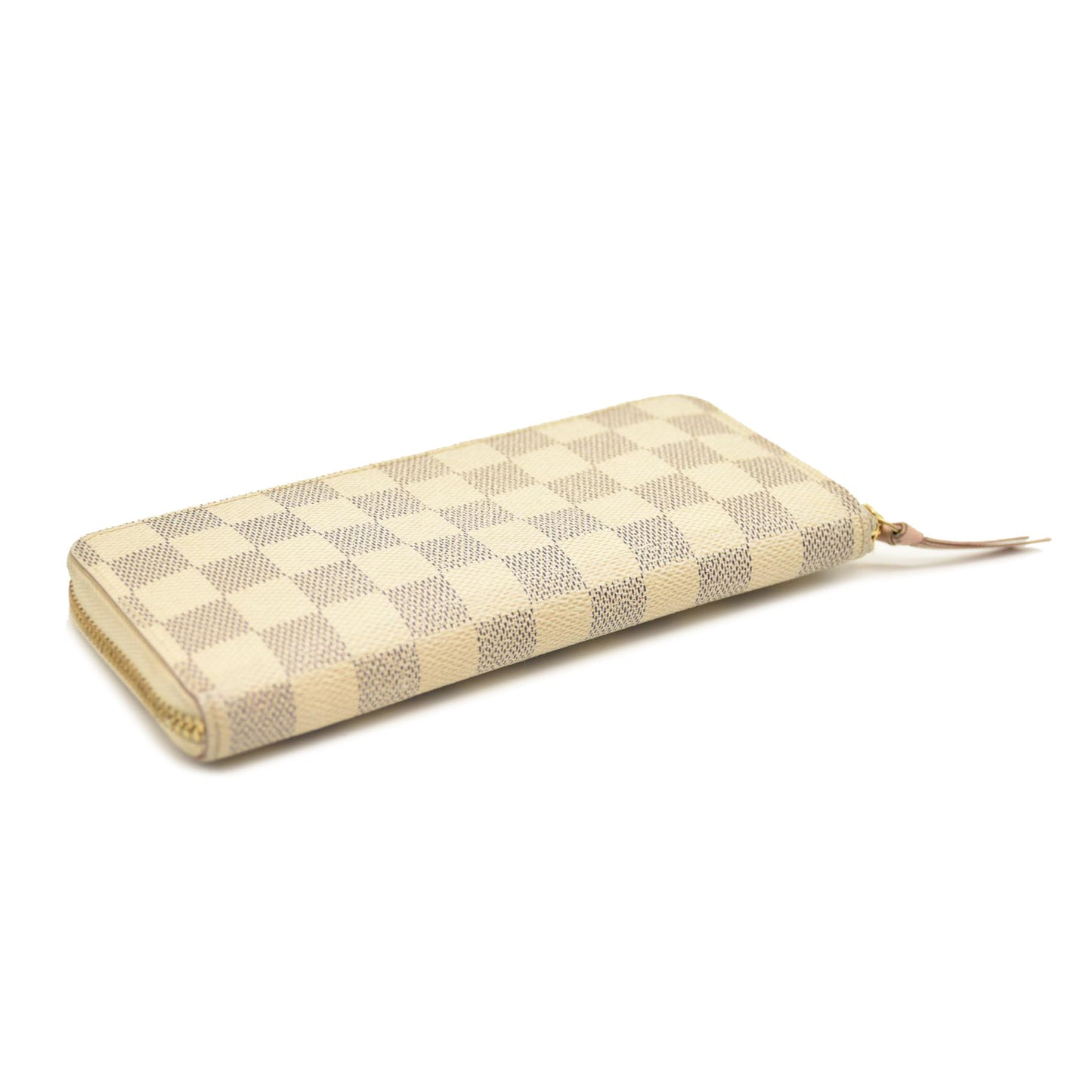 LOUIS VUITTON Damier Azur Clemence Wallet Rose Ballerine GI2116