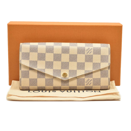 LOUIS VUITTON Damier Azur Sarah Wallet NM