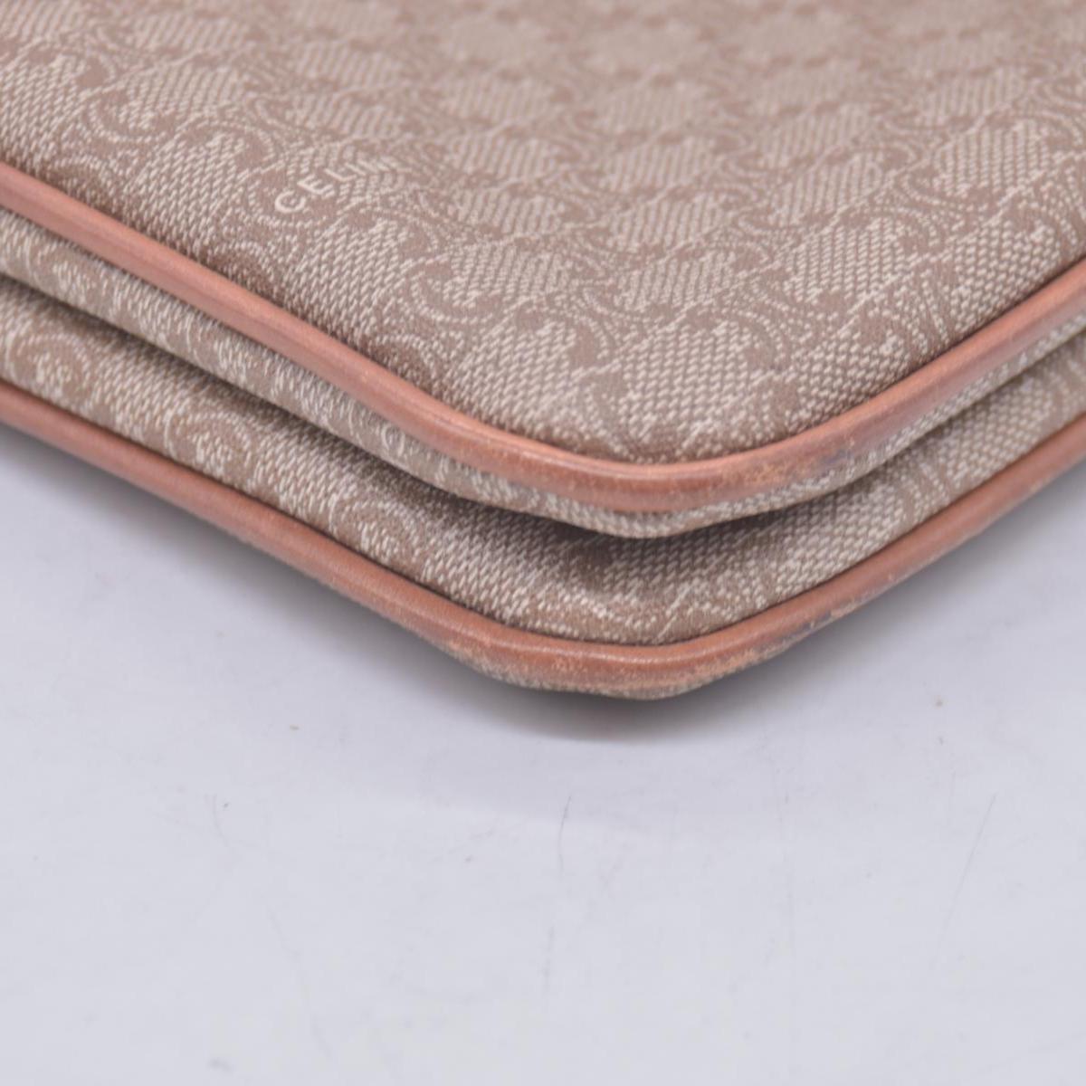 CELINE C Macadam Canvas Flap Shoulder Bag Chain Strap Tan CONSIGNMENT 10021189