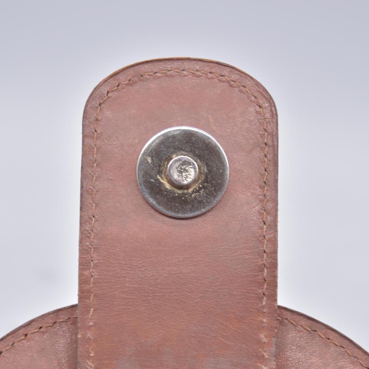CELINE C Macadam Canvas Flap Shoulder Bag Chain Strap Tan CONSIGNMENT 10021189
