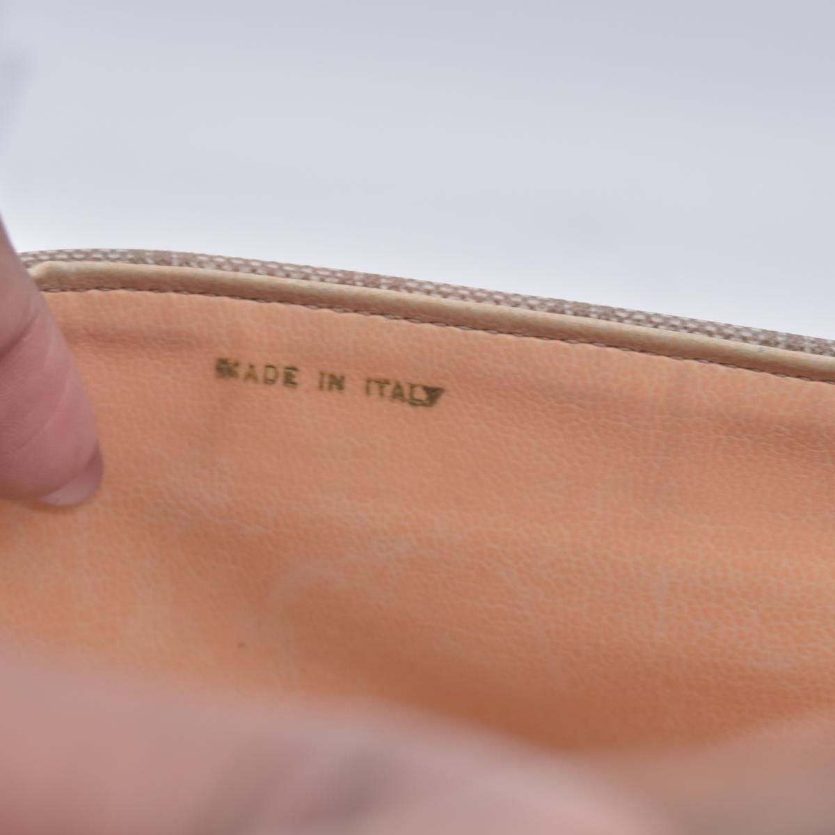 CELINE C Macadam Canvas Flap Shoulder Bag Chain Strap Tan CONSIGNMENT 10021189