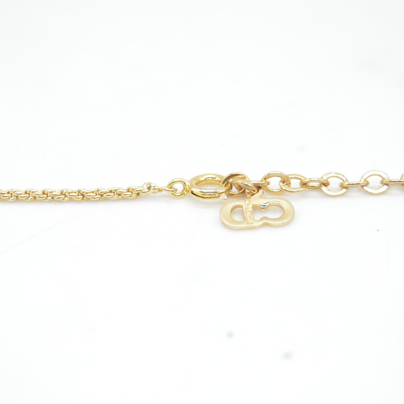 $410 Dior Vintage 'CD' Pendant Necklace