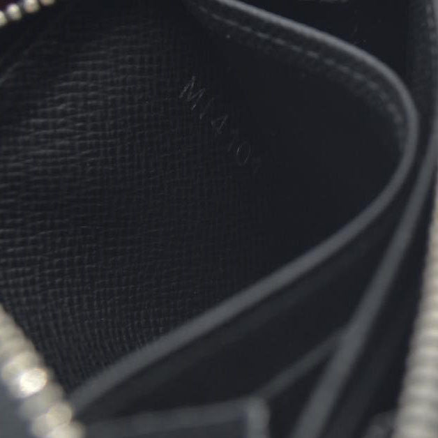 Louis Vuitton Damier Graphite Zippy Zip Coin Purse Wallet Black MI4101