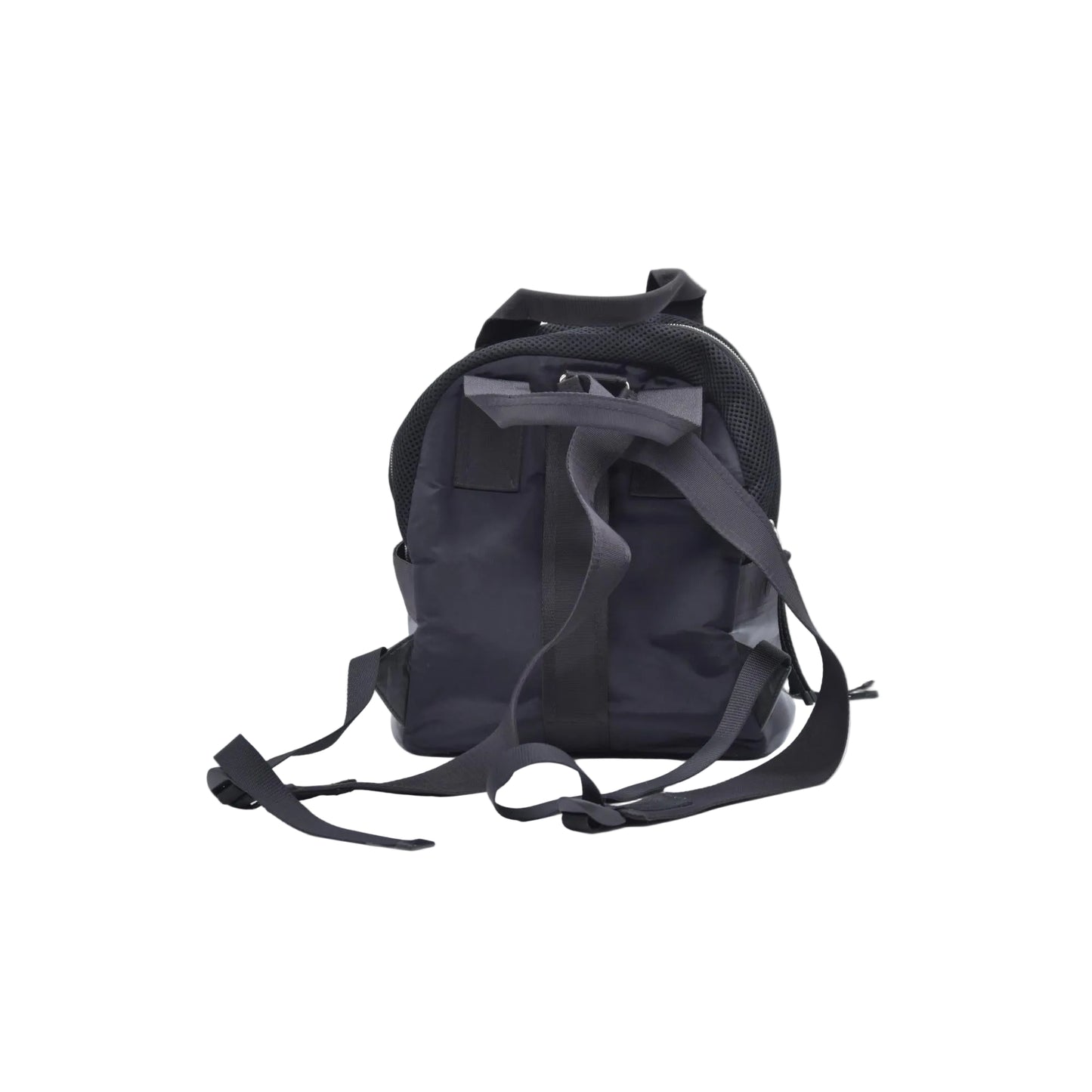 $1950 MIU MIU Leather Trimmed Matelasse Crystal Embellished Nylon Backpack