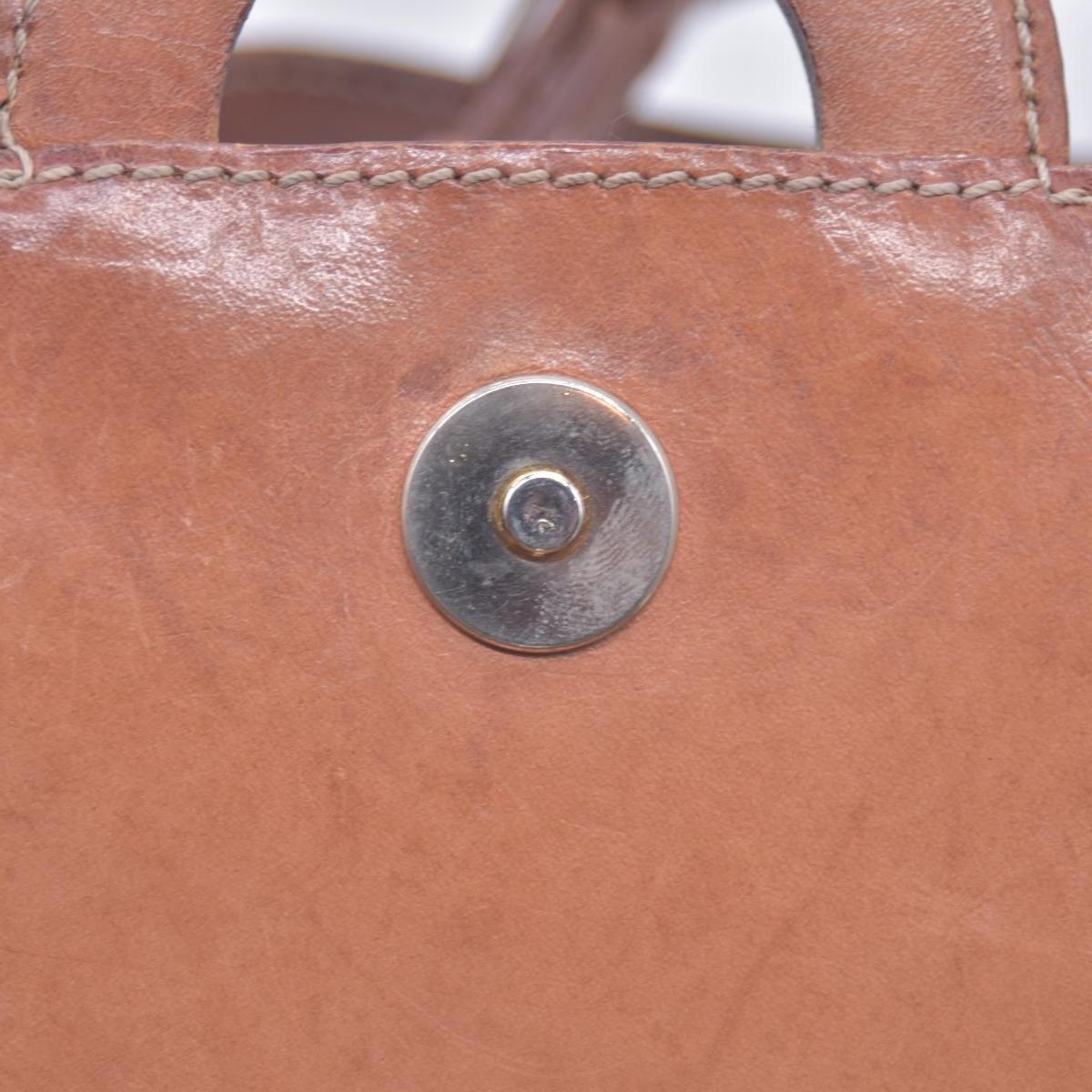 CELINE Macadam Coated Canvas Ring Circle Logo Crossbody Bag Brown CONSIGNMENT 10021238