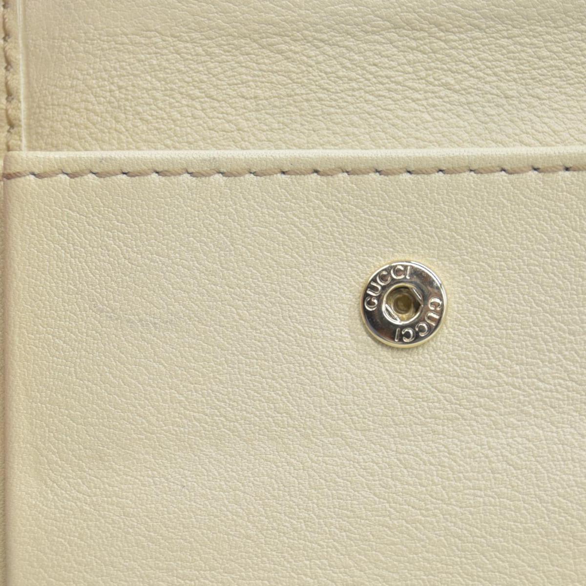 $490 Gucci CONSIGNMENT Beige/Brown GG Canvas and Leather Interlocking G French Wallet