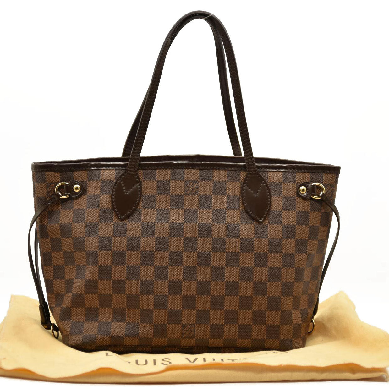 LOUIS VUITTON Damier Ebene Neverfull PM  MB1048