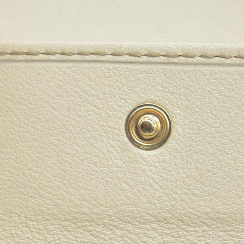 $490 Gucci CONSIGNMENT Beige/Brown GG Canvas and Leather Interlocking G French Wallet