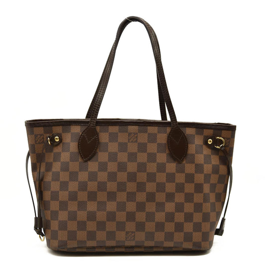 LOUIS VUITTON Damier Ebene Neverfull PM  MB1048