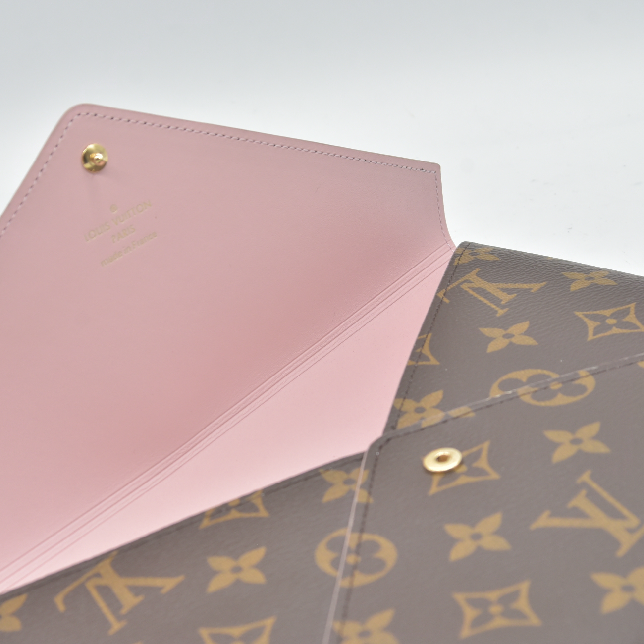 2018 LOUIS VUITTON Monogram Large Kirigami Pochette Insert Rose Ballerine SP1178