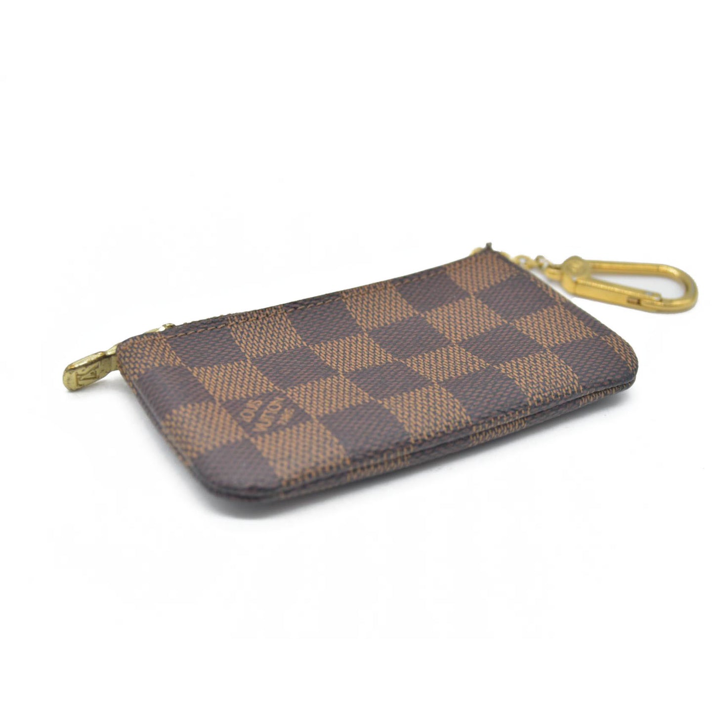 AUCTION Louis Vuitton Damier Pochette Cles Wallet Coin Purse Brown