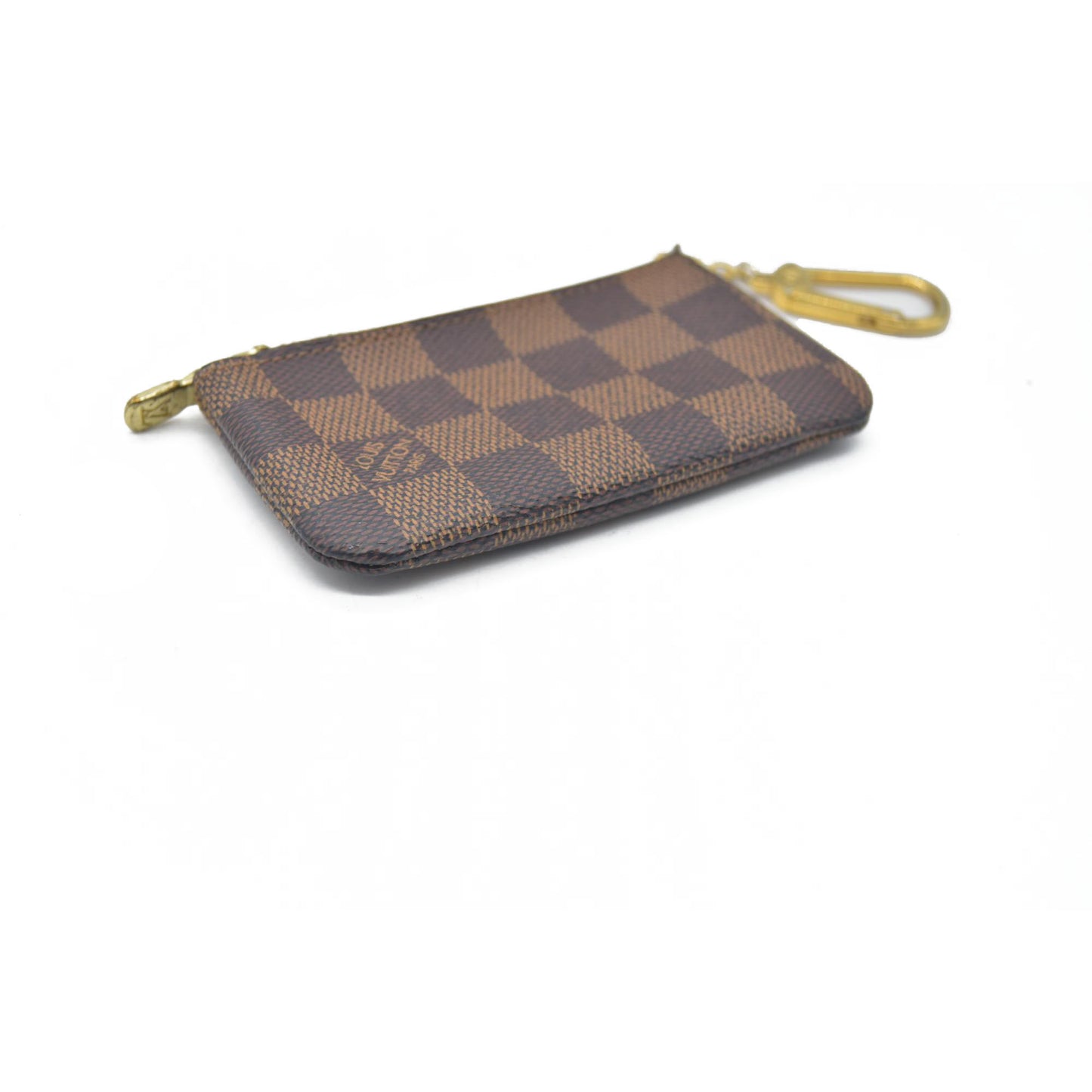 AUCTION Louis Vuitton Damier Pochette Cles Wallet Coin Purse Brown