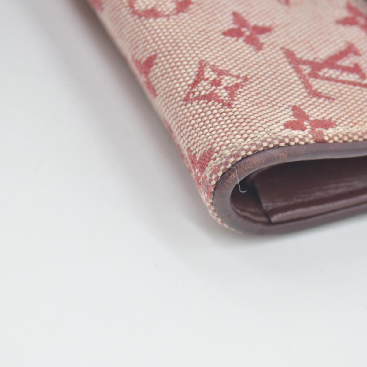 $770 LOUIS VUITTON 2002 Mini Monogram Porte Tresor International Wallet Cherry CA0072 CONSIGNMENT