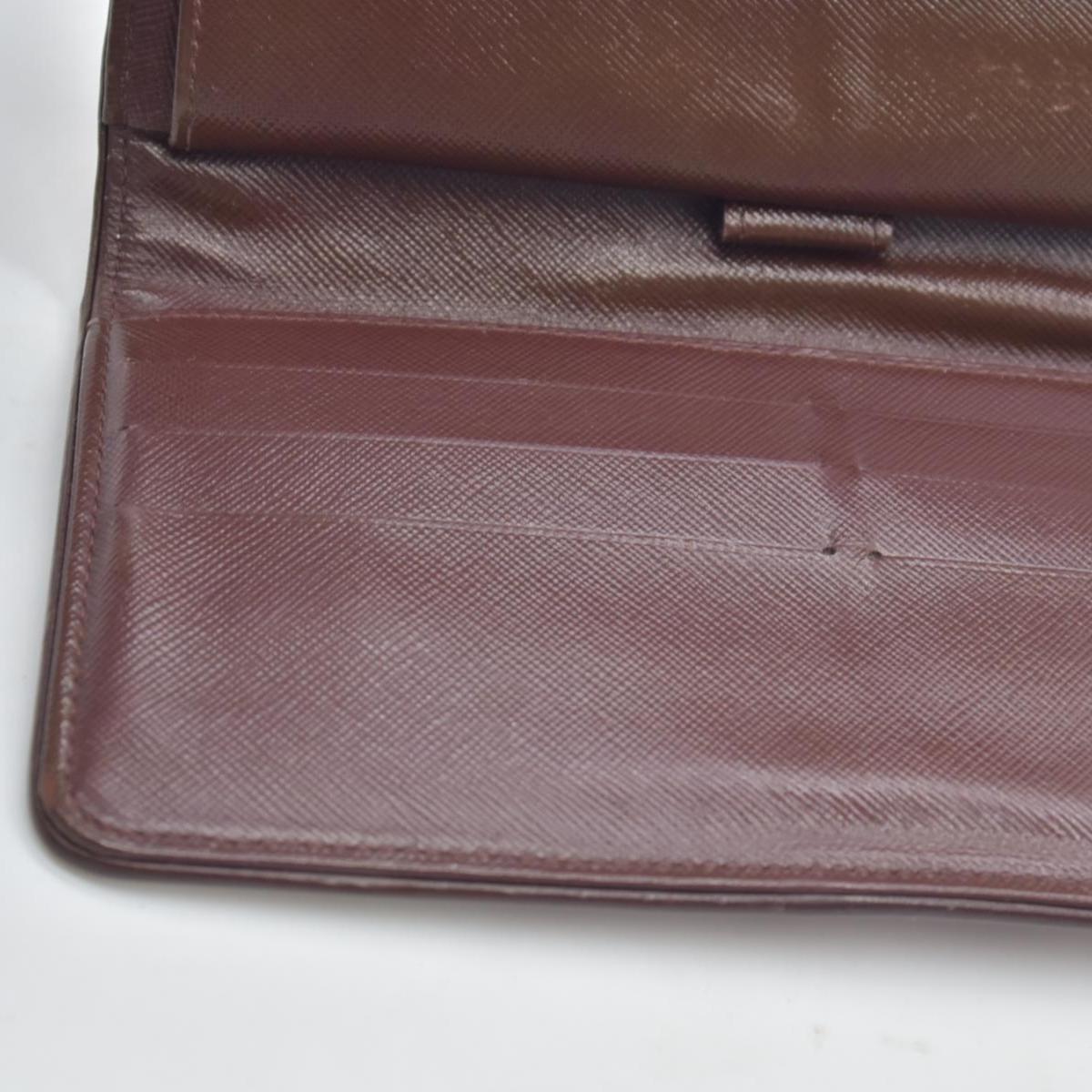$770 LOUIS VUITTON 2002 Mini Monogram Porte Tresor International Wallet Cherry CA0072 CONSIGNMENT