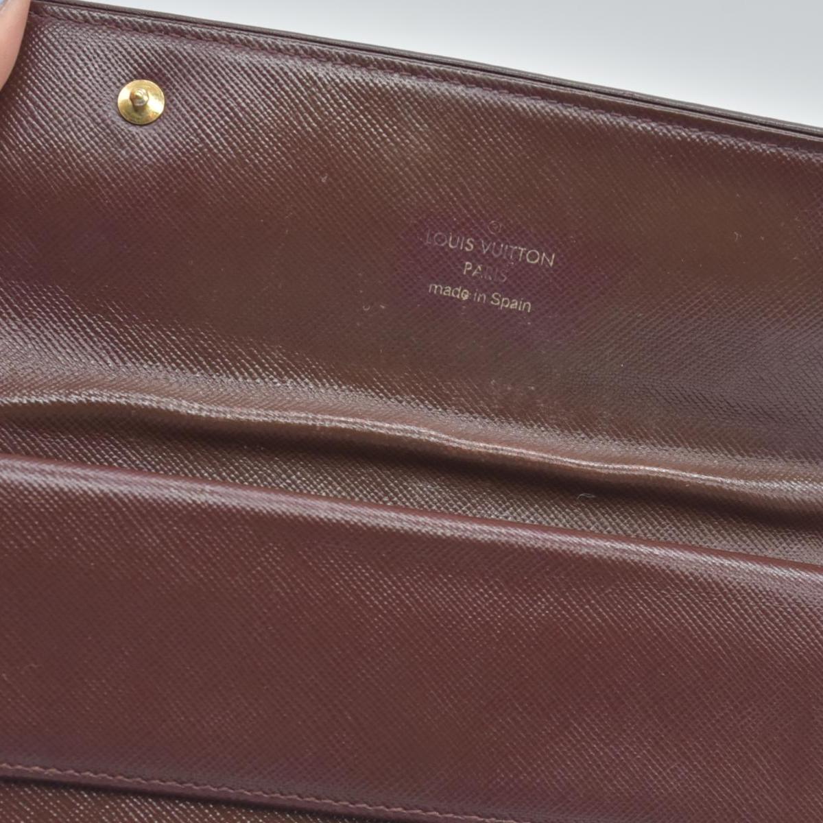 $770 LOUIS VUITTON 2002 Mini Monogram Porte Tresor International Wallet Cherry CA0072 CONSIGNMENT
