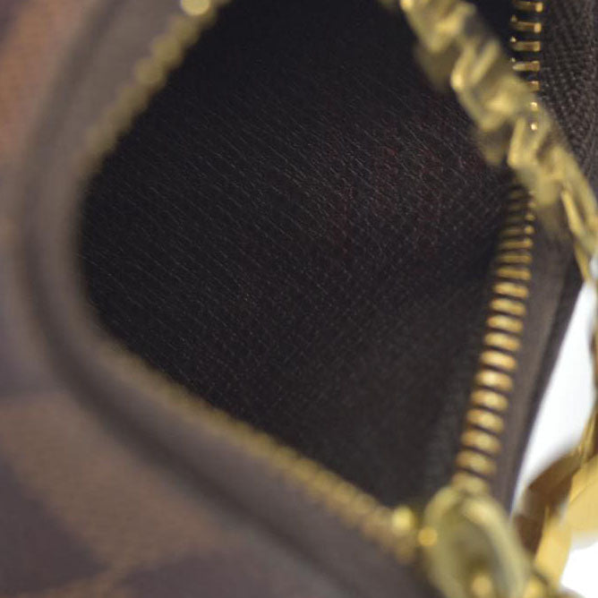 AUCTION Louis Vuitton Damier Pochette Cles Wallet Coin Purse Brown