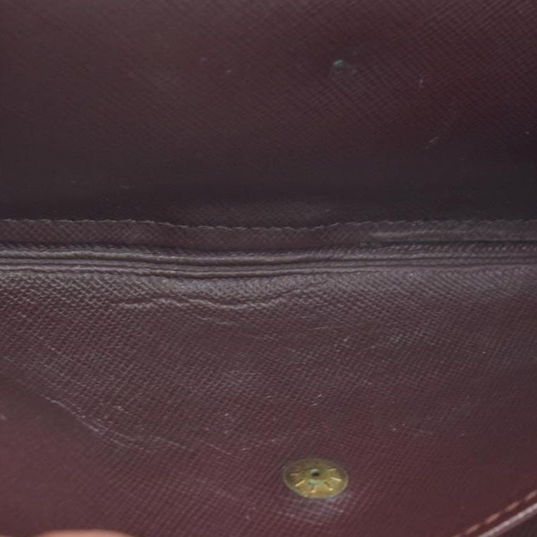 $770 LOUIS VUITTON 2002 Mini Monogram Porte Tresor International Wallet Cherry CA0072 CONSIGNMENT