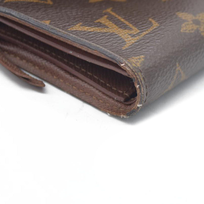 Louis Vuitton Monogram Portefeuille Victorine Trifold Wallet Brown