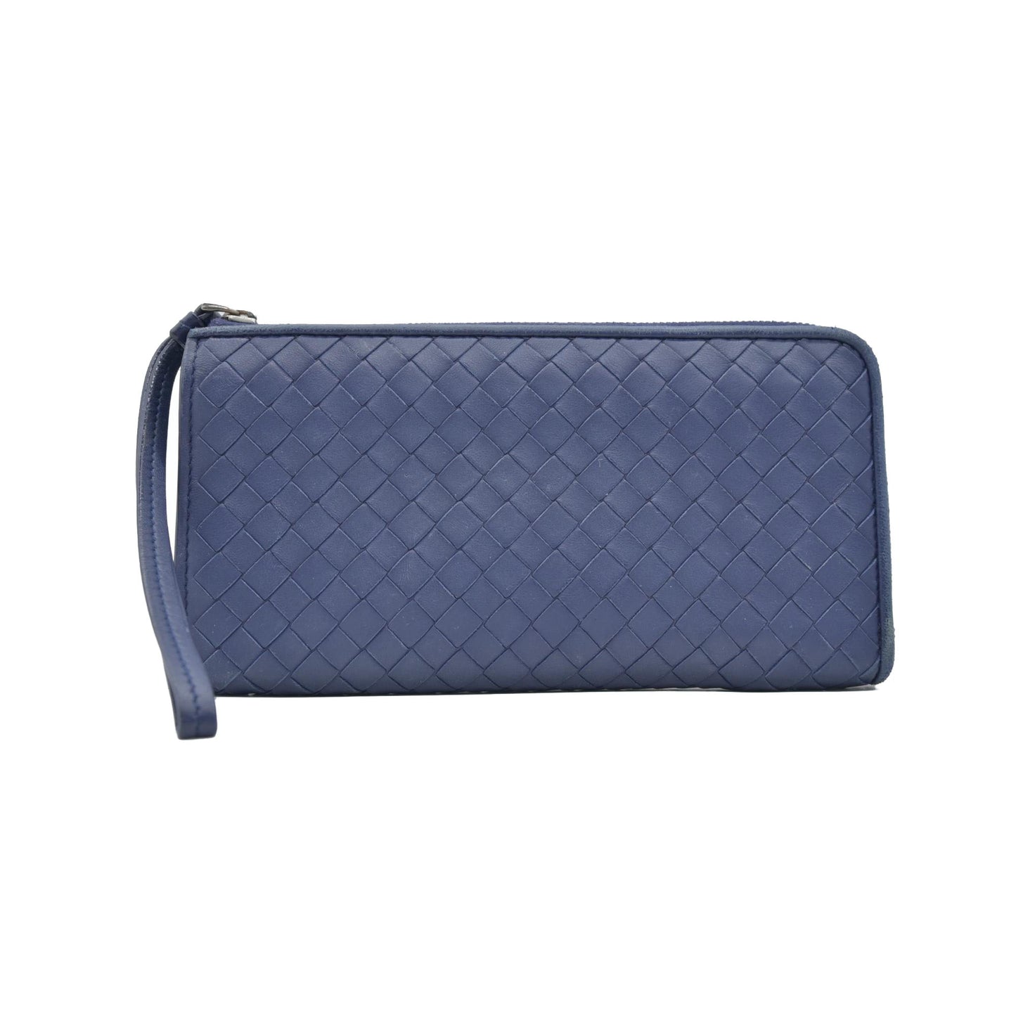 $1050 Bottega Veneta L Shaped Wristlet Intrecciato Long Wallet CONSIGNMENT
