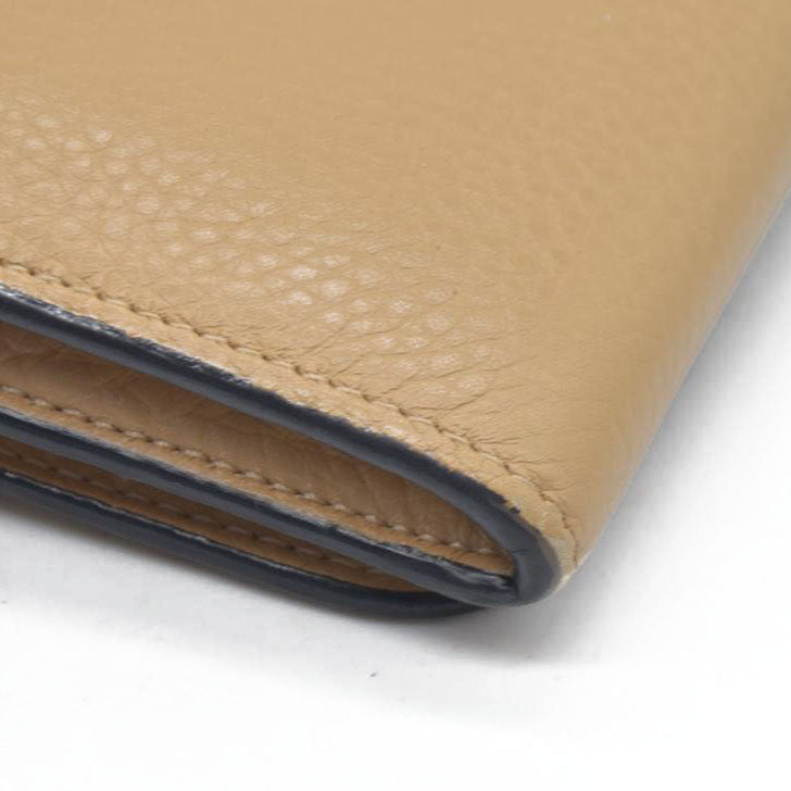 $495 Chloe Alphabet Leather Bifold Long Wallet