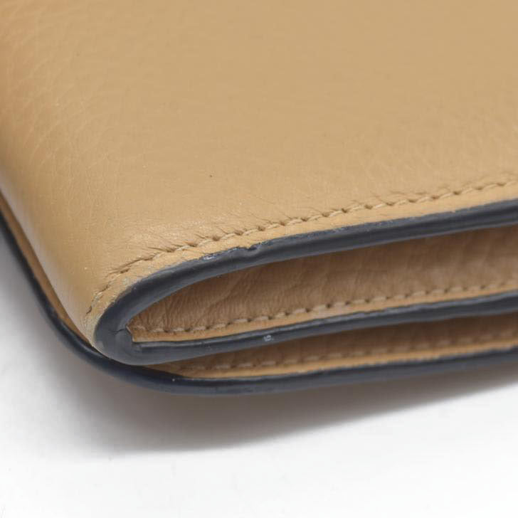 $495 Chloe Alphabet Leather Bifold Long Wallet