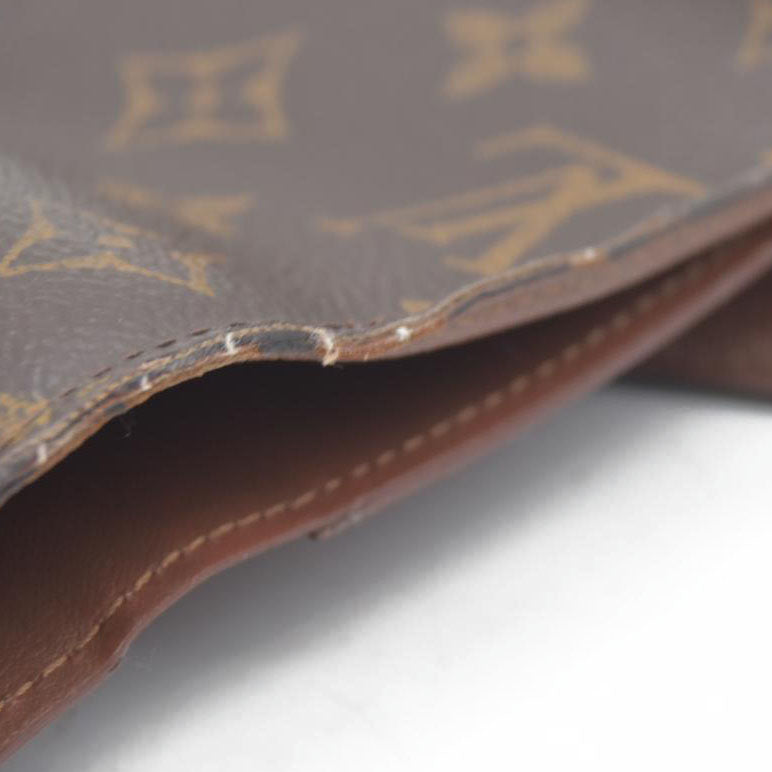Louis Vuitton Monogram Portefeuille Victorine Trifold Wallet Brown