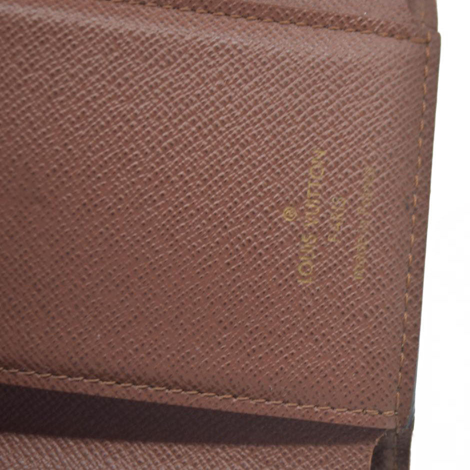 Louis Vuitton Monogram Portefeuille Victorine Trifold Wallet Brown