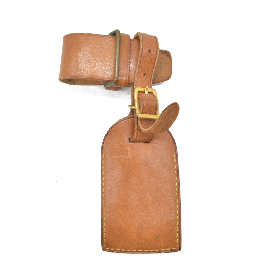 Louis Vuitton Vachetta Luggage Tag and Handle Strap Set LARGE 4