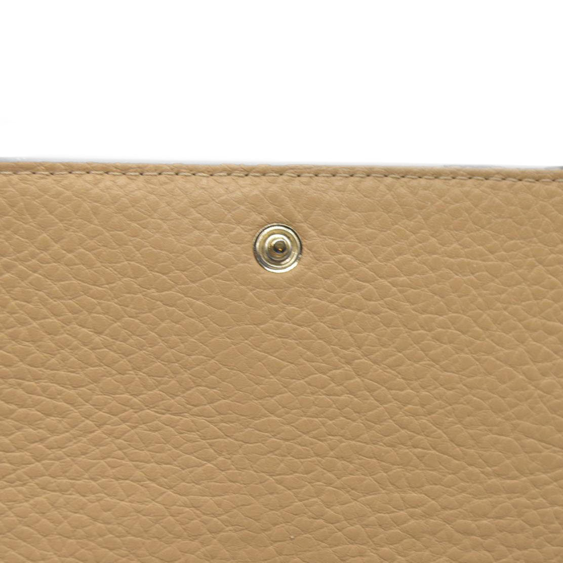 $495 Chloe Alphabet Leather Bifold Long Wallet