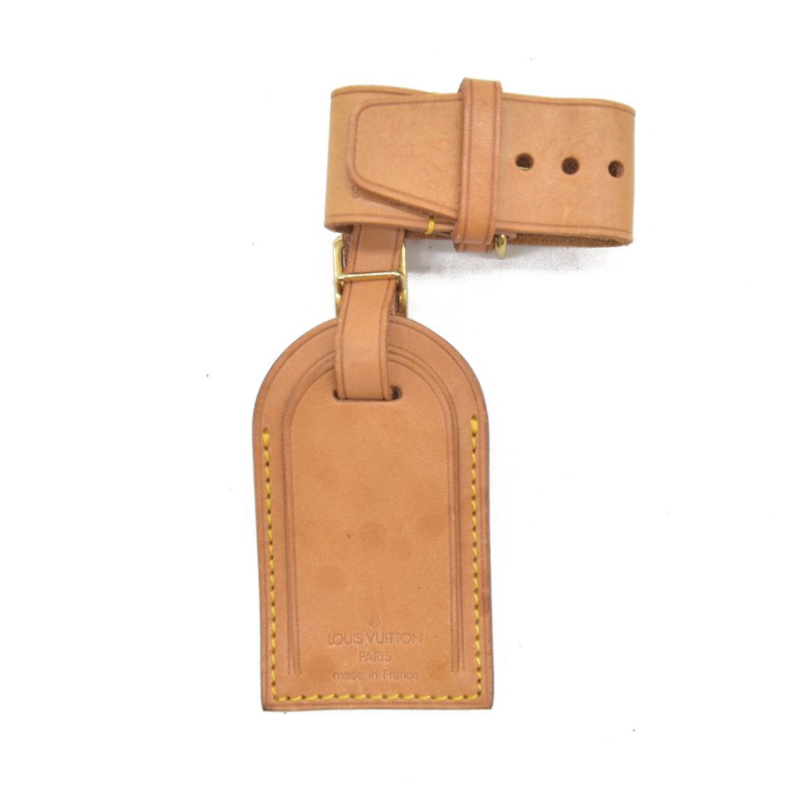 Louis Vuitton Vachetta Luggage Tag and Handle Strap Set LARGE 5