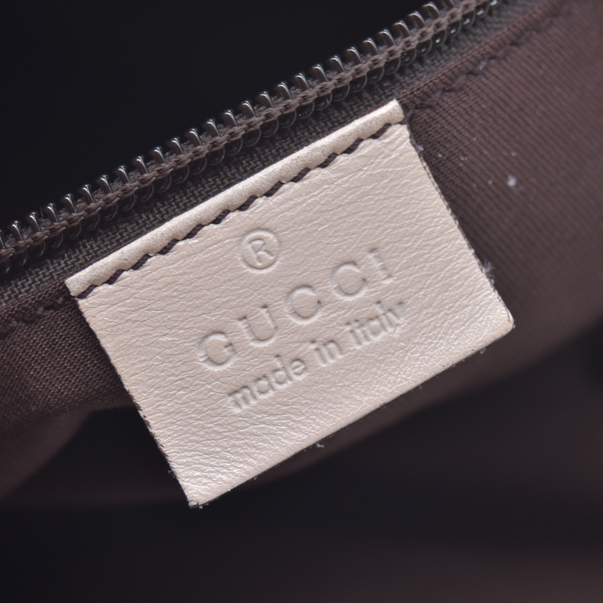 $800 Gucci Monogram Calfskin Perforated Medium Flat Messenger Bag Off White