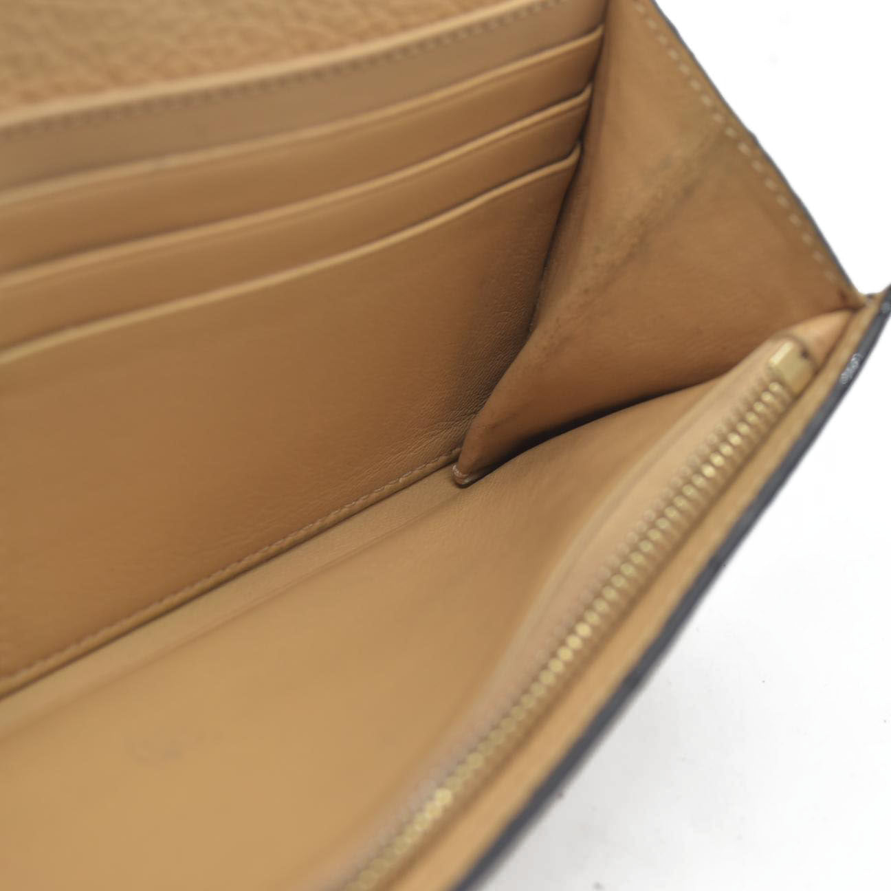 $495 Chloe Alphabet Leather Bifold Long Wallet